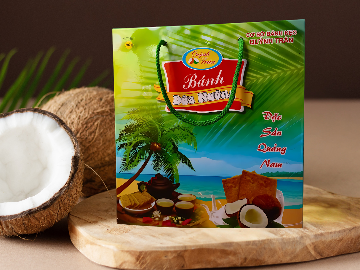 Bánh dừa hộp 500g