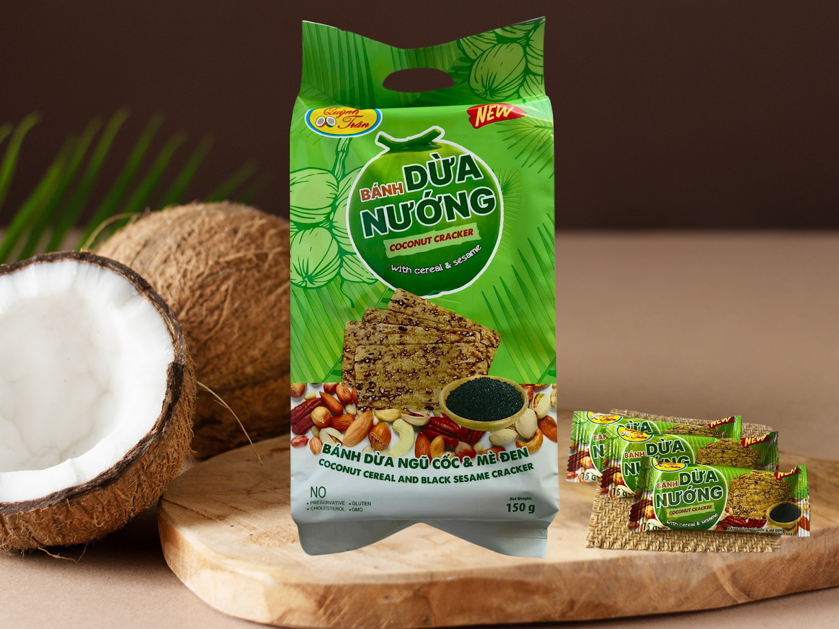 Bánh dừa ngũ cốc vị mè