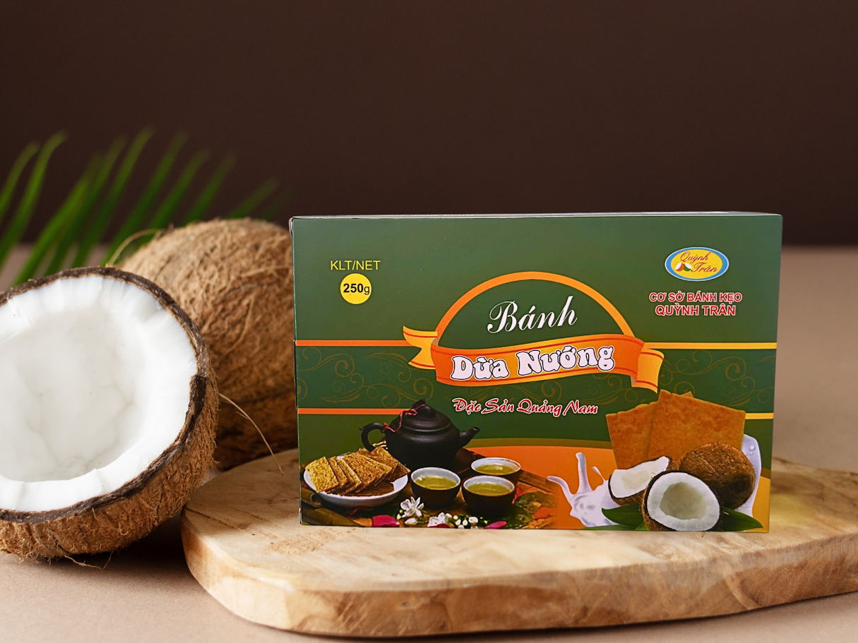 Bánh dừa nguyên vị hộp 200g